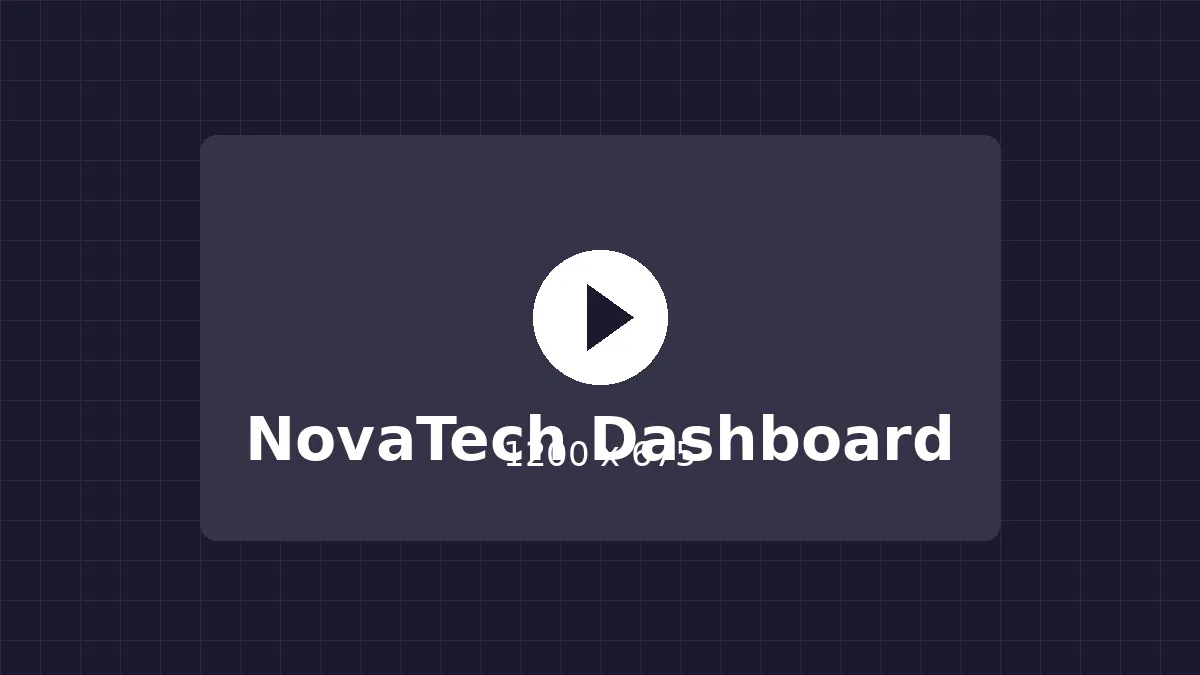 NovaTech ダッシュボード